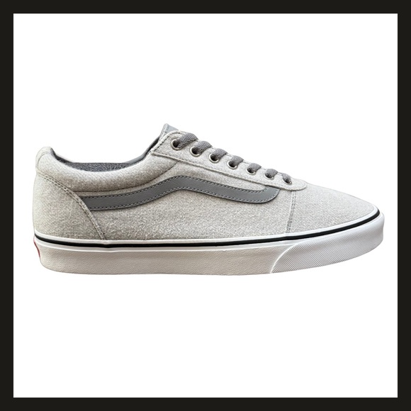 Vans Old Skool Gray Canvas Low Top Sneakers Men’s Size 12 Classic Skate Shoe EUC - Picture 1 of 15